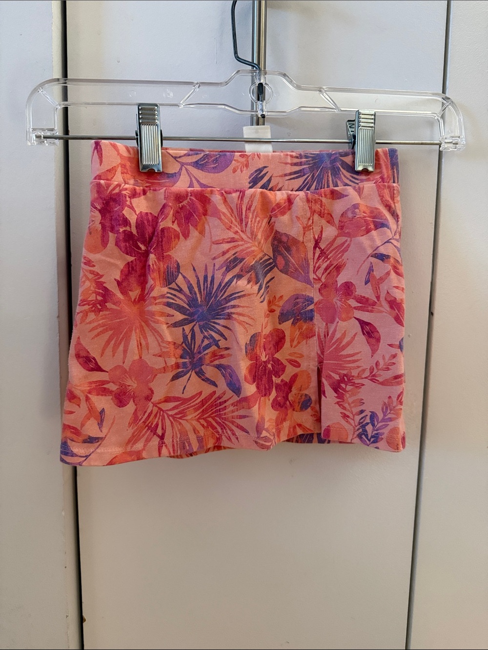 OshKosh B'gosh Coral Pink and Purple Floral Skort